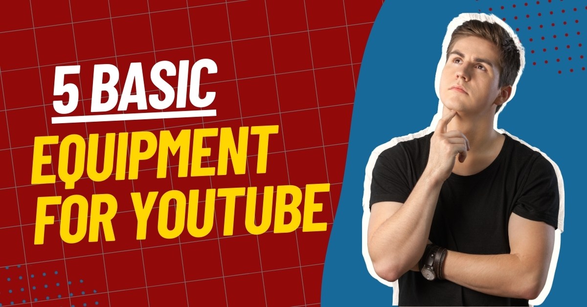 Image of male looking thoughtfully on a featured image for and article about 5 basic equipment for youtube