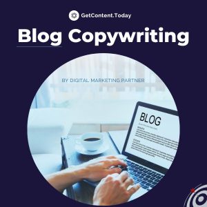 Image for blog copywriting service with a dark blue background