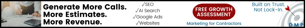 Ad creative promoting more calls, estimates and leads for contractors