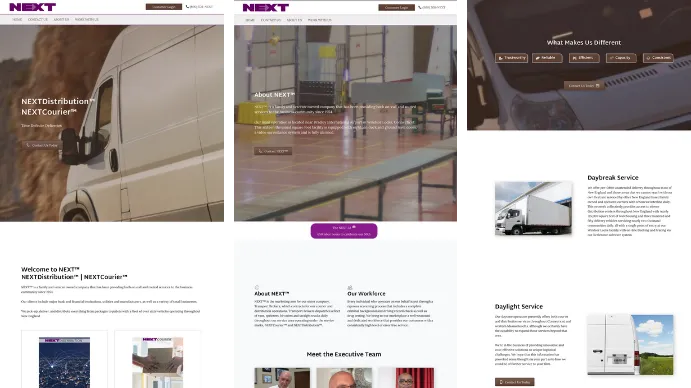 Website portfolio image for NEXT