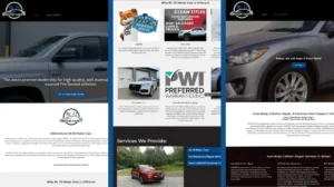 Website portfolio image for Rt 72 Motors