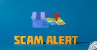 Image of GBP and "SCAM ALERT" and DMP logo over a teal background.
